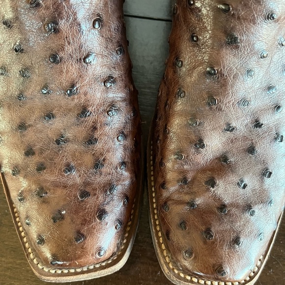 Rios of Mercedes 7.5 C Brown Ostrich  Red tops - Picture 7 of 11